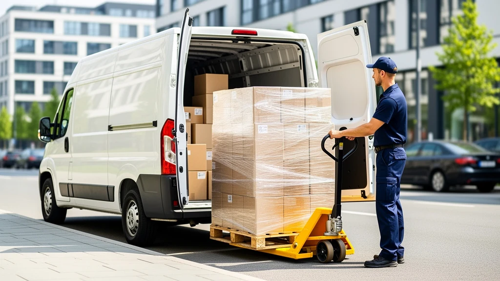 Kurier transportu paletowego — Łódź